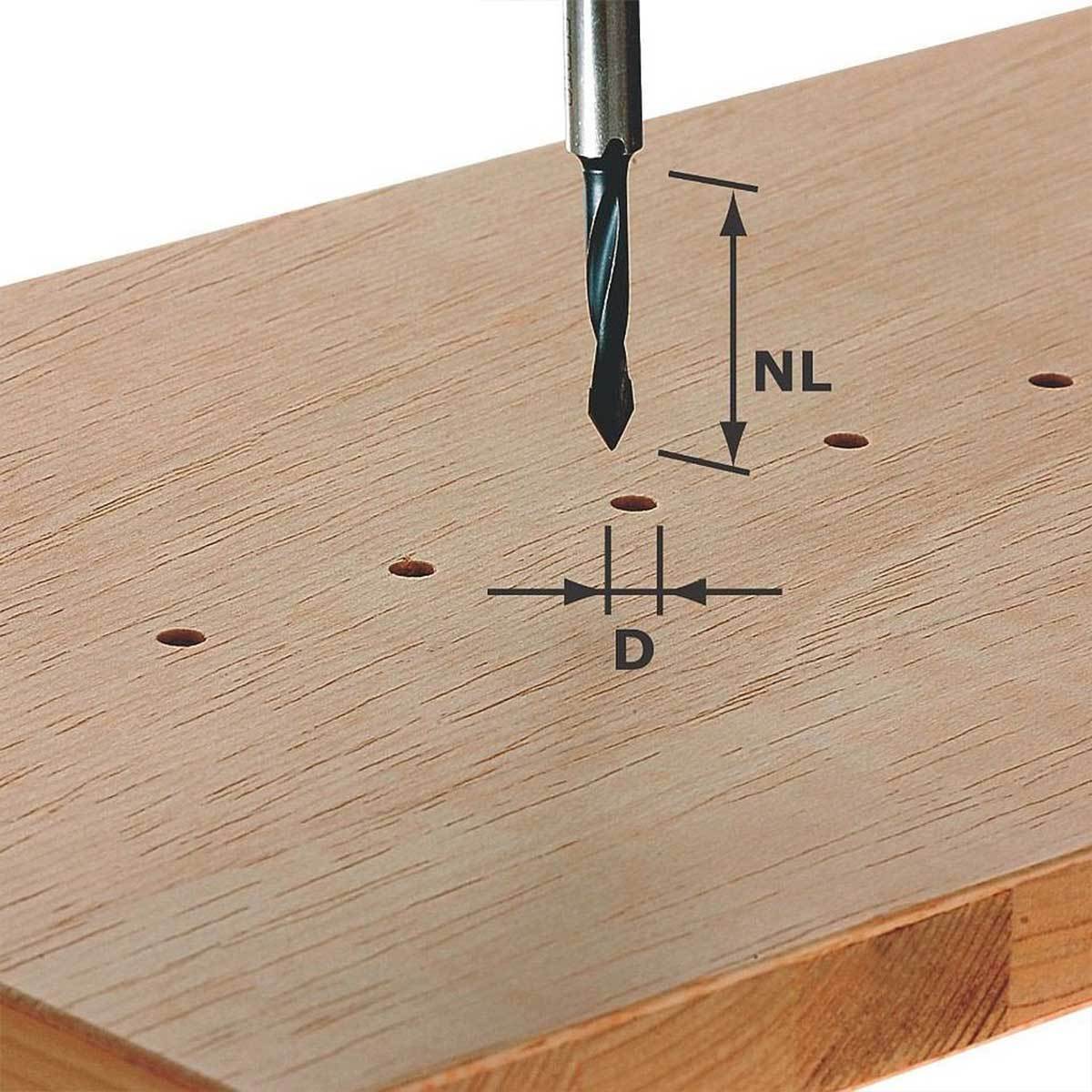 Wood router store drill bit