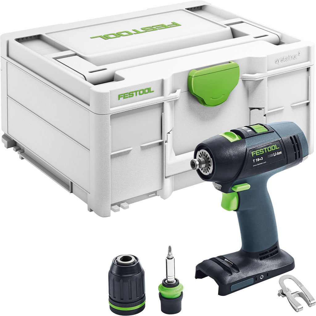 Festool Cordless T-Handle Drill T 18+3 Basic 576451