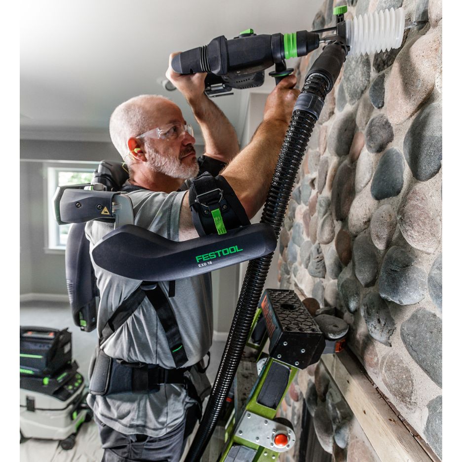 Man wearing Festool Exoskeleton ExoActive EXO 18 HPC 4.0 I-Plus profile