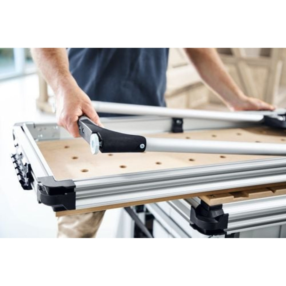 Hands folding Festool Extension Table for MW 1000 